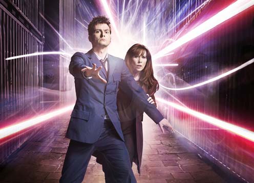 The Tenth Doctor and series 4’s non-crushing companion Donna Noble.