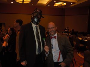 Me at last year's ACFW genre banquet, dressed as the "Are You My Mummy" boy.