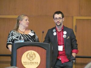 Splickety's Avily Jerome and Ben Wolf at the 2014 Realm Makers Conference